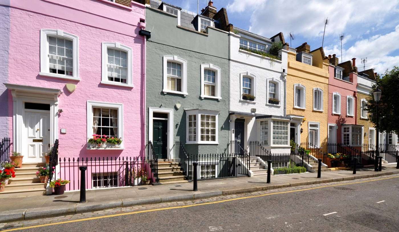 Terraced houses in London requiring party wall agreements